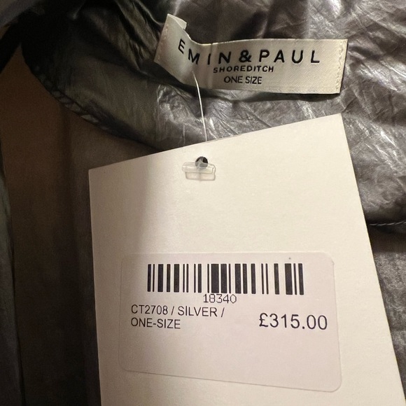 NWT Emin & Paul metallic trench coat - Picture 7 of 7